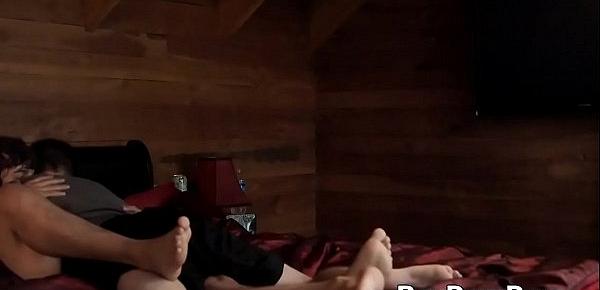  Gay dude brought his friend for a fuck in the summer house